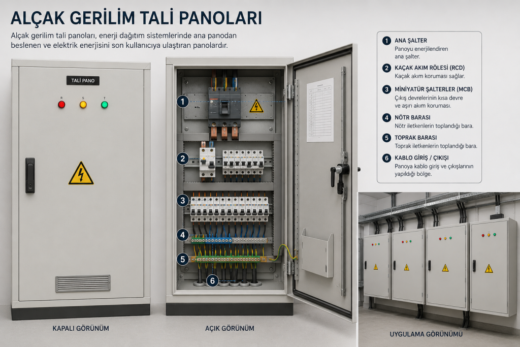 Alçak Gerilim Tali Panoları