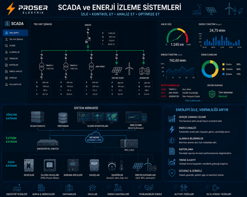 SCADA ve Enerji İzleme Sistemleri